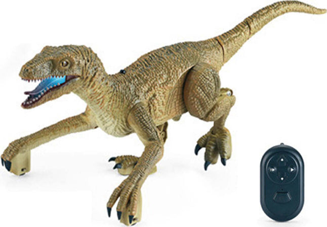 Dinosauro-Telecomandato-Giocattolo-Gioco-che-Cammina-Elettronico-Velociraptor