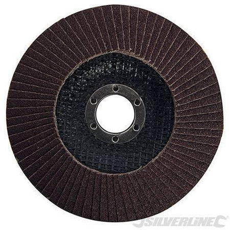 Disco a lamella in ossido di alluminio per l'utilizzo con smerigliatrici angolari portatili silverline