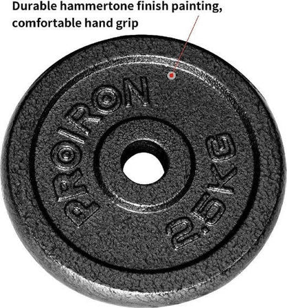 Disco-Bilanciere-Manubri-Piastre-In-Ghisa-Peso-Dischi-Fitness-Da-2,5kg-Foro-25mm