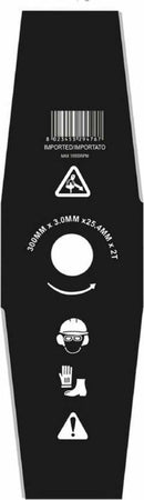 Disco decespugliatore a 2 denti diametro 300