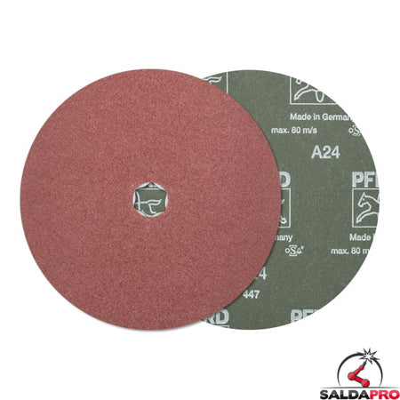 Disco abrasivo in fibra resistente per smerigliatrici, confezione da 5 pezzi