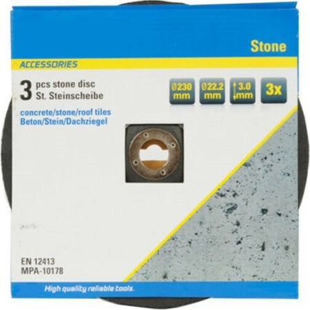 Disco-Flex-Per-Pietra-Set-Da-3-Pezzi-Dischi-Smerigliatrice-Diam.-230-Mm