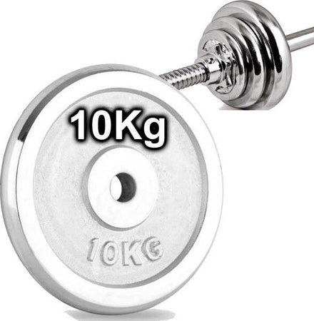 Disco-Olimpico-In-Acciaio-Piastra-Pesi-Per-Bilanciere-Manubri-Da-10-Kg-Palestra