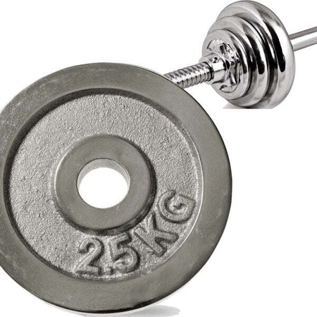Disco-Olimpico-In-Acciaio-Piastra-Pesi-Per-Bilanciere-Manubri-Da-2,5kg-Foro-30mm