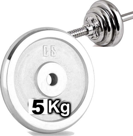 Disco-Olimpico-In-Acciaio-Piastra-Pesi-Per-Bilanciere-Manubri-Da-5-Kg-Palestra