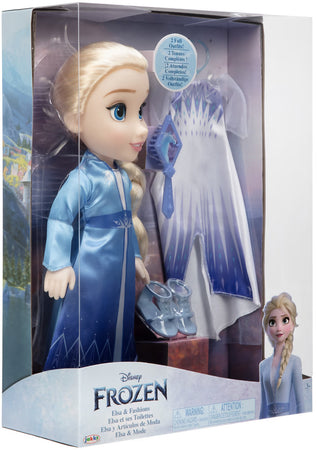 Disney Frozen Bambola Da 38 Cm Di Elsa Con Accessori