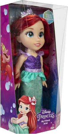 Disney Princess Bambola Principessa Ariel 38 Cm Con Bellissimi Occhi Scintillanti, Abito Scarpette E Tiara, Bambine Dai 3 Anni In Su