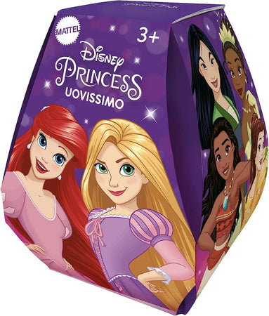 Disney Princess Uovissimo 2023 1 Bambola Princess A Sorpresa E Accessori Da Favola, 1 Spazzola Glitterata, 1 Album Da Colorare E 1 Set Di Clip Per Capelli, Giocattolo Per Bambini, 3+ Anni, Hpx48 Mattel