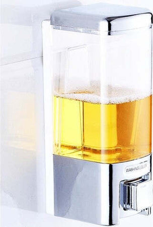 Dispenser-Erogatore-Per-Sapone-Liquido-Contenitore-A-Muro-Casa-Hotel-500-Ml
