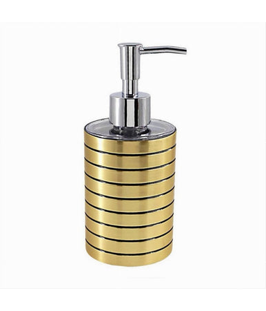 Dispenser Per Sapone Liquido Oro A Righe Moderno Portasapone Arredo Bagno 10384
