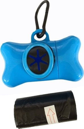 Dispenser-Porta-Sacchetti-Igienici-Rifiuti-Feci-Forma-Osso-Per-Cane-Gatto-Bisogni-Rotolo-Bustine-Buste