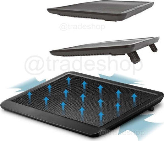 Dissipatore Ultra Slim Per Notebook Pc Con Ventola 14 Cm Supporto Portatile Elettronica/Informatica/Accessori/Accessori per PC portatili/Ventole e basi di raffreddamento esterno/Ventole per raffreddamento esterno Trade Shop italia - Napoli, Commerciovirtuoso.it