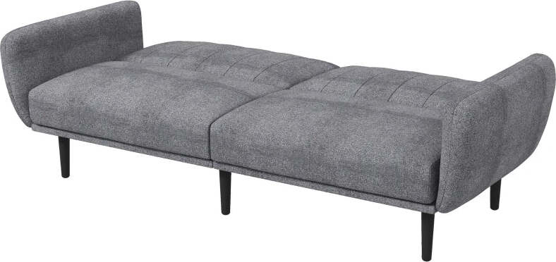 Divano-Letto-3-Posti-con-Schienale-Reclinabile-a-3-Livelli-in-Tessuto,-208x84x82cm,-Grigio-839-821V00GY