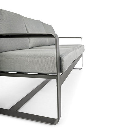 Divano "Merrigan" in alluminio verniciato a polvere da giardino e veranda