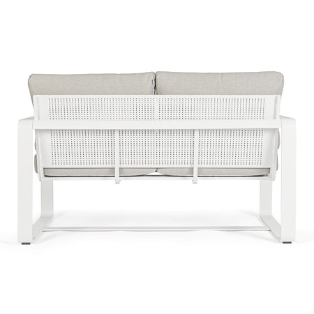 Divano "Merrigan" in alluminio verniciato a polvere da giardino e veranda