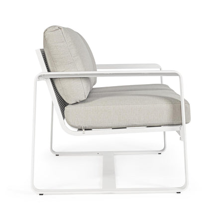 Divano "Merrigan" in alluminio verniciato a polvere da giardino e veranda