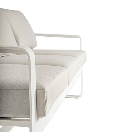 Divano "Merrigan" in alluminio verniciato a polvere da giardino e veranda