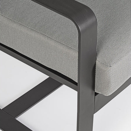 Divano "Merrigan" in alluminio verniciato a polvere da giardino e veranda