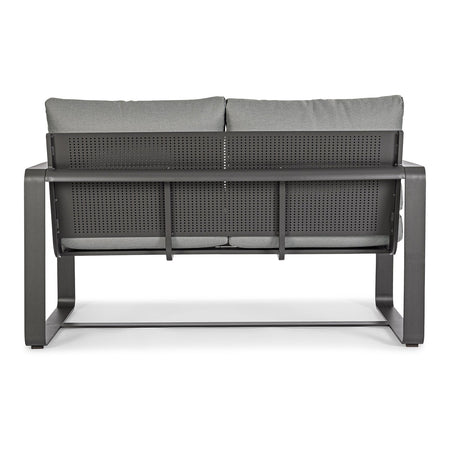 Divano "Merrigan" in alluminio verniciato a polvere da giardino e veranda