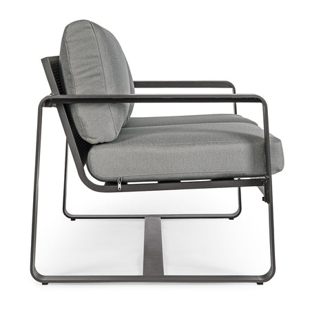 Divano "Merrigan" in alluminio verniciato a polvere da giardino e veranda