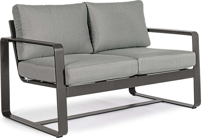 Divano ''Merrigan'' in alluminio verniciato a polvere da giardino e veranda. Giardino e giardinaggio/Arredamento da giardino e accessori/Divani Decor Space - Altamura, Commerciovirtuoso.it