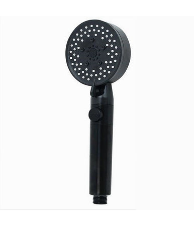 Doccetta Soffione Doccia Bagno Multigetto Cornetta Nero Moderno 8.5 X 25cm 87526