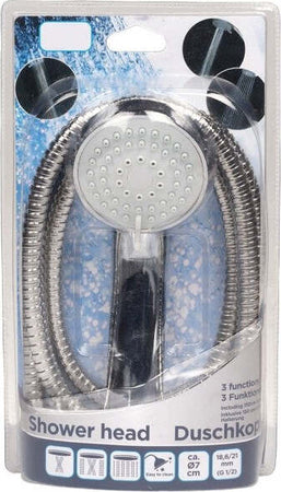 Doccetta-Telefono-Doccia-Diametro-7cm-Con-Tubo-Flessibile-Acciaio-150cm