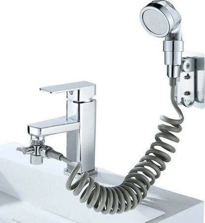 Doccia-A-Mano-Doccetta-Portatile-Per-Lavandino-+tubo-Anticalcare-Campeggio