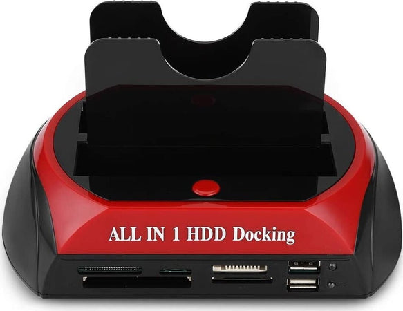 DOCKING STATION USB 2 HDD HARD DISK 3,5 2,5 SATA IDE 2 HD HDD BOX CASE MINI USB SD