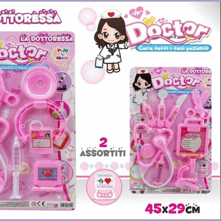 Doctor-Dottoressa-Delux-Rosa-Con-Accessori-Blister-Bimba-Giochi-Giocattolo