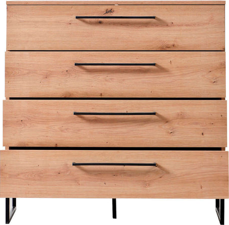 DODO---cassettiera-moderna-4-cassetti-colore-rovere-cm-91,5-x-42-x-92,5-h-Rovere-Chiaro-Milani-Home