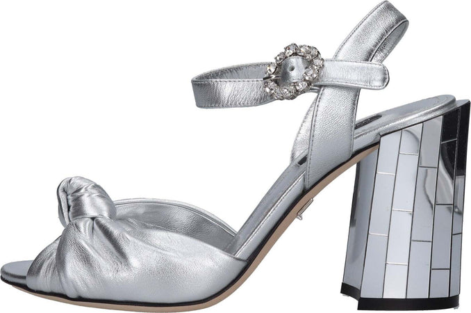 Dolce-&-Gabbana-Sandali-Argento-da-donna