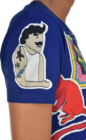 DOLCE&GABBANA-Dolce&Gabbana-T-shirt-Blu-Uomo-Cotone-Mod.-G8FV4TG7FYLS9000-da-uomo