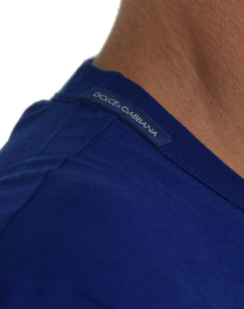 DOLCE&GABBANA-Dolce&Gabbana-T-shirt-Blu-Uomo-Cotone-Mod.-G8FV4TG7FYLS9000-da-uomo