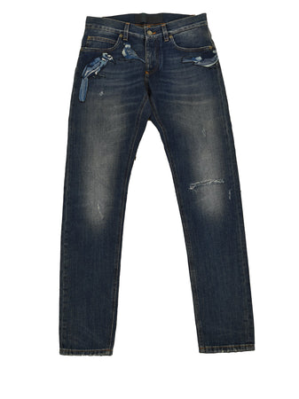 DOLCE&GABBANA Dolce&Gabbana Gold Jean Blu Uomo Mod. G6LBLZG8S78S9001 da uomo