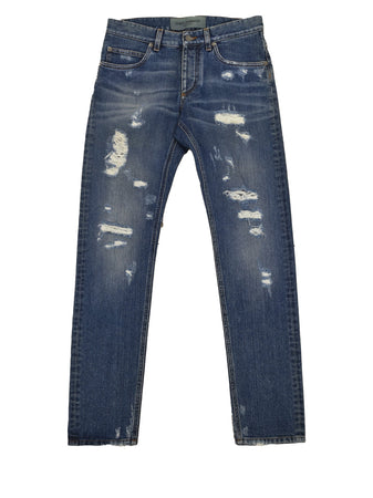 DOLCE&GABBANA Dolce&Gabbana Classic Jean Blu Uomo Cotone Mod.G6LBCDG8S36S9001 da uomo