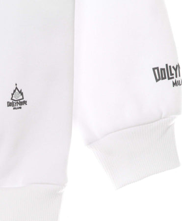 DOLLY-NOIRE-Felpa-Cappuccio-Uomo-Bench-Duomo-Rovesciato-Hoodie-Oversize-White/grey-da-uomo