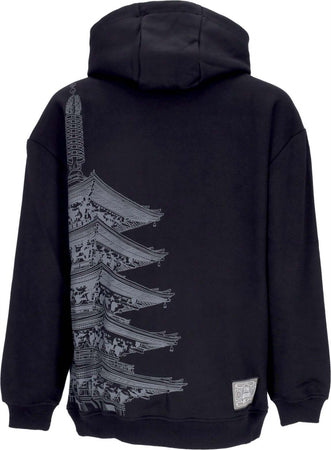 DOLLY-NOIRE-Felpa-Cappuccio-Uomo-Bench-Tokyo-Over-Hoodie-Black-da-uomo