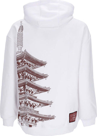 DOLLY-NOIRE-Felpa-Cappuccio-Uomo-Bench-Tokyo-Over-Hoodie-White-da-uomo