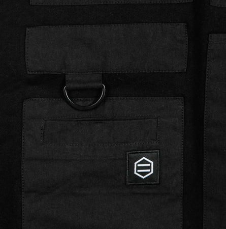 DOLLY-NOIRE-Felpa-Cappuccio-Uomo-Special-Pocket-Hoodie-Black-da-uomo