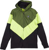 DOLLY-NOIRE-Felpa-Cappuccio-Zip-Uomo-Volo-Nero/verde-Lime-da-uomo