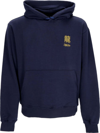 DOLLY-NOIRE-Felpa-Leggera-Cappuccio-Uomo-Chinese-Dragon-Hoodie-Navy-da-uomo