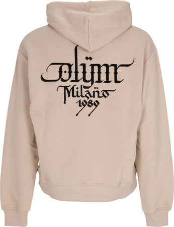 DOLLY-NOIRE-Felpa-Leggera-Cappuccio-Uomo-Hoodie-X-Luca-Barcellona-Beige-da-uomo