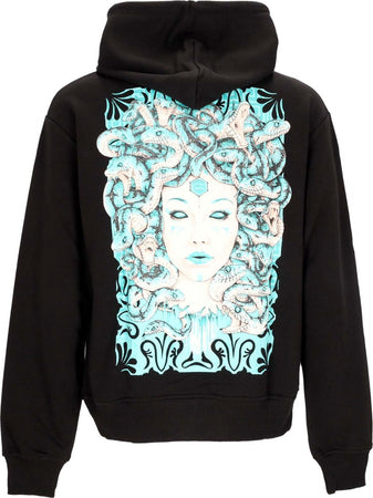 DOLLY-NOIRE-Felpa-Leggera-Cappuccio-Uomo-Medusa-Hoodie-Black-da-uomo