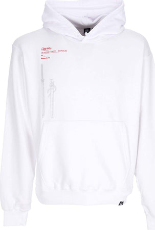 DOLLY-NOIRE-Felpa-Leggera-Cappuccio-Uomo-Miyamoto-Musashi-Hoodie-White-da-uomo