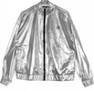 DOLLY-NOIRE-Giacca-Tuta-Donna-Silver-Chrome-Zip-Silver-da-donna