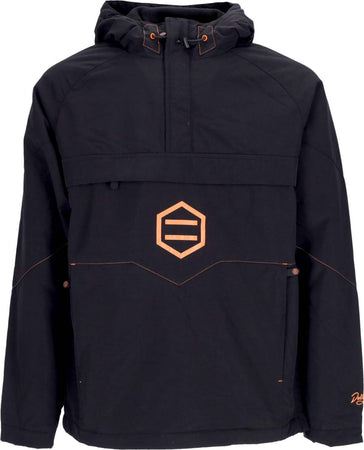DOLLY-NOIRE-Giaccone-Infilabile-Uomo-Anorak-Jacket-Black/orange-da-uomo
