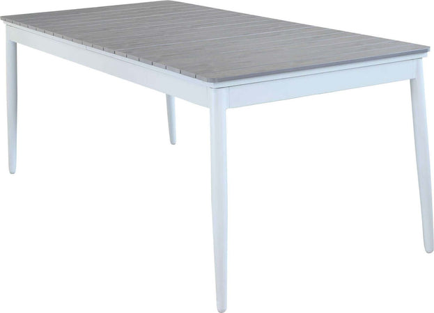 DONATO---set-tavolo-in-alluminio-e-polywood-cm-200/300x90x76-h-con-6-sedute-Bianco-Milani-Home
