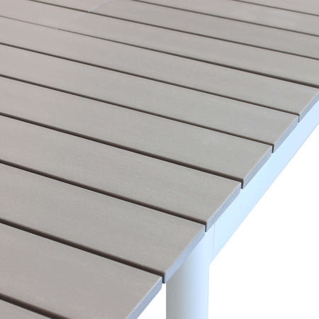 DONATO---tavolo-da-giardino-allungabile-in-alluminio-e-polywood-160/240x90-Bianco-Milani-Home