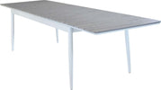 DONATO---tavolo-da-giardino-allungabile-in-alluminio-e-polywood-200/300x90-Bianco-Milani-Home